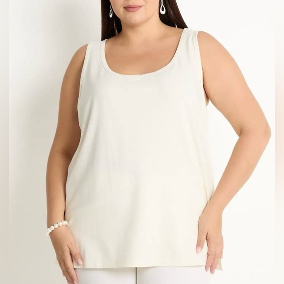 J. Crew NWOT Women's Ivory Tank Top - Picture 1 of 8